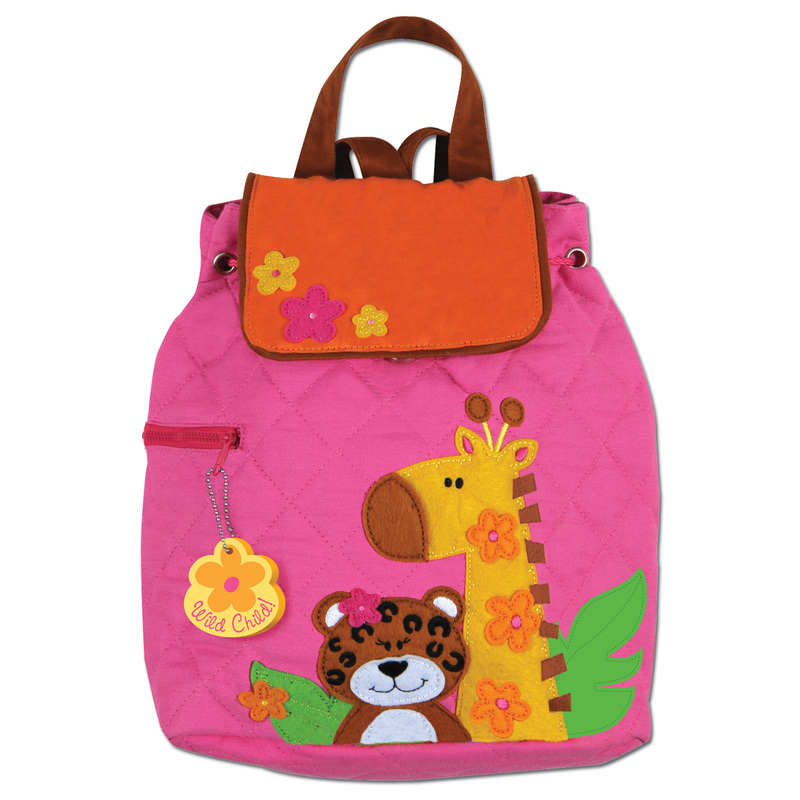 Quilted Girl Zoo Animals Backpack for Toddlers