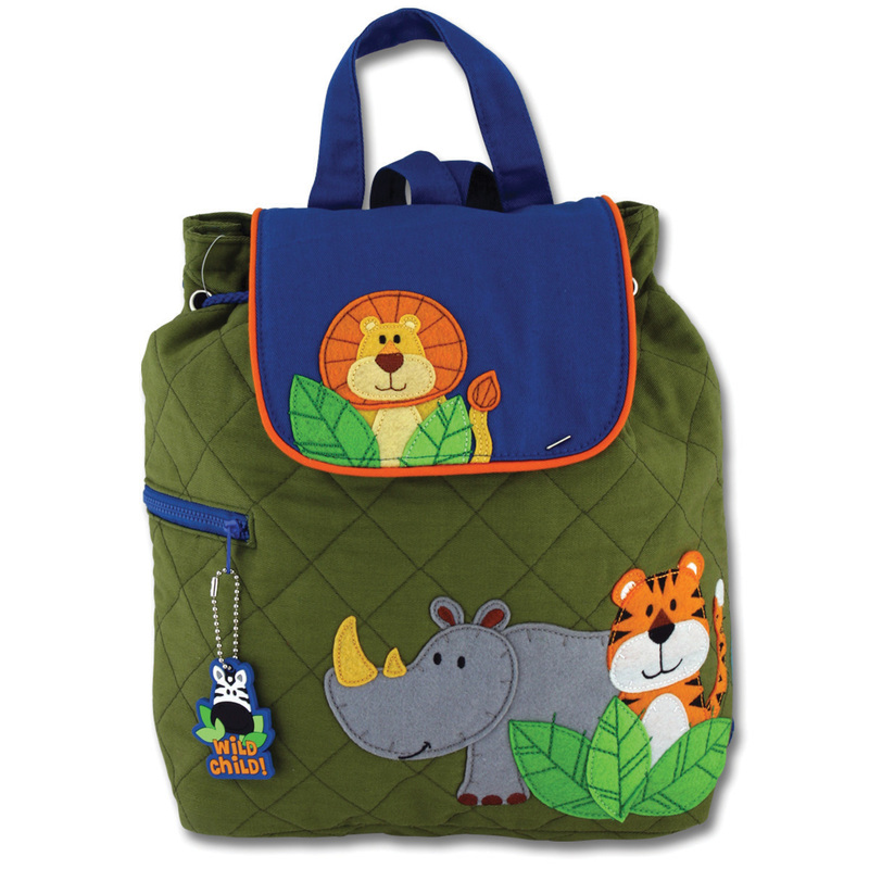 Quilted Jungle Animals Backpack for Toddlers