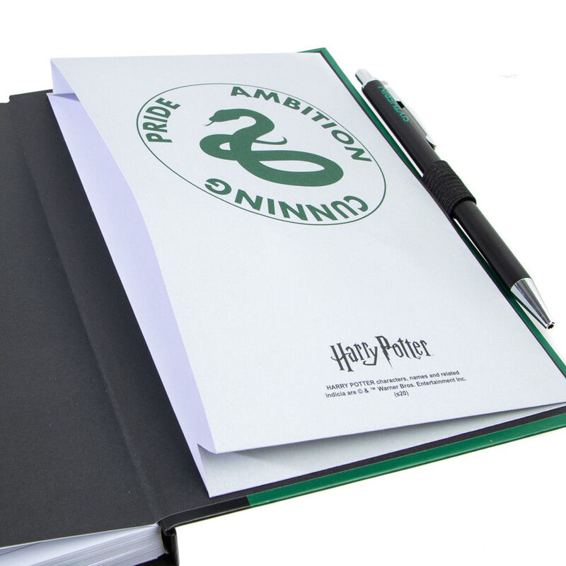Harry Potter Slytherin Hardcover Journal and Pen Set Inside Cover